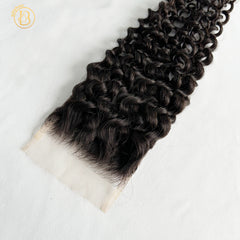 Mink Cambodian Virgin Hair HD 4✖️4 Curly Lace Closure