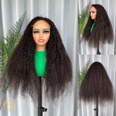 Burmese Curly Wig 6x6 Wave 200% density Wig NO.2 texture