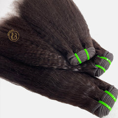 Raw Hair Kinky Straight Wave 3 Bundles