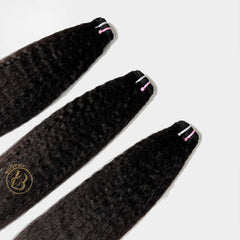 Mink Cambodian Kinky Straight Wave Hair 3 Bundles