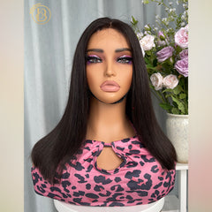 Biliy Hair 2x6 Straight BOB Wig  Human Hair Wave 180%-200% density Wig NO.2 texture