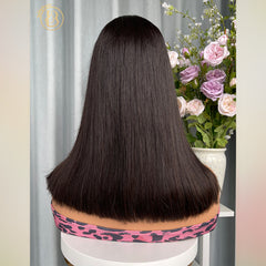 Biliy Hair 2x6 Straight BOB Wig  Human Hair Wave 180%-200% density Wig NO.2 texture