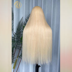 Biliy Hair 613 5x5  Wig  Staight Wave 4 bundles 220% density Wig NO.2 texture