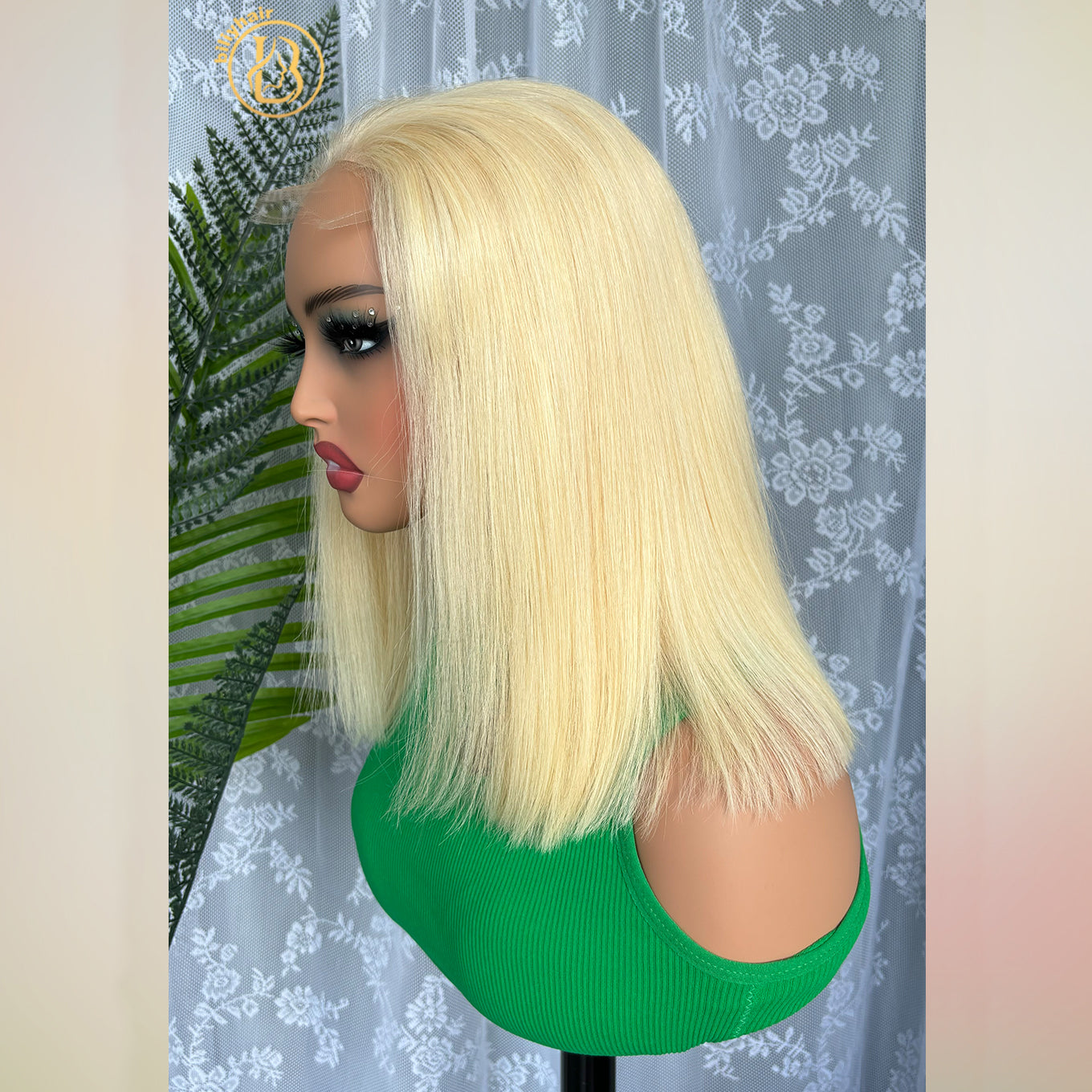 Biliy Hair 613 4x4  BOB Wig  Human Hair Wave 180%-200% density Wig NO.2 texture