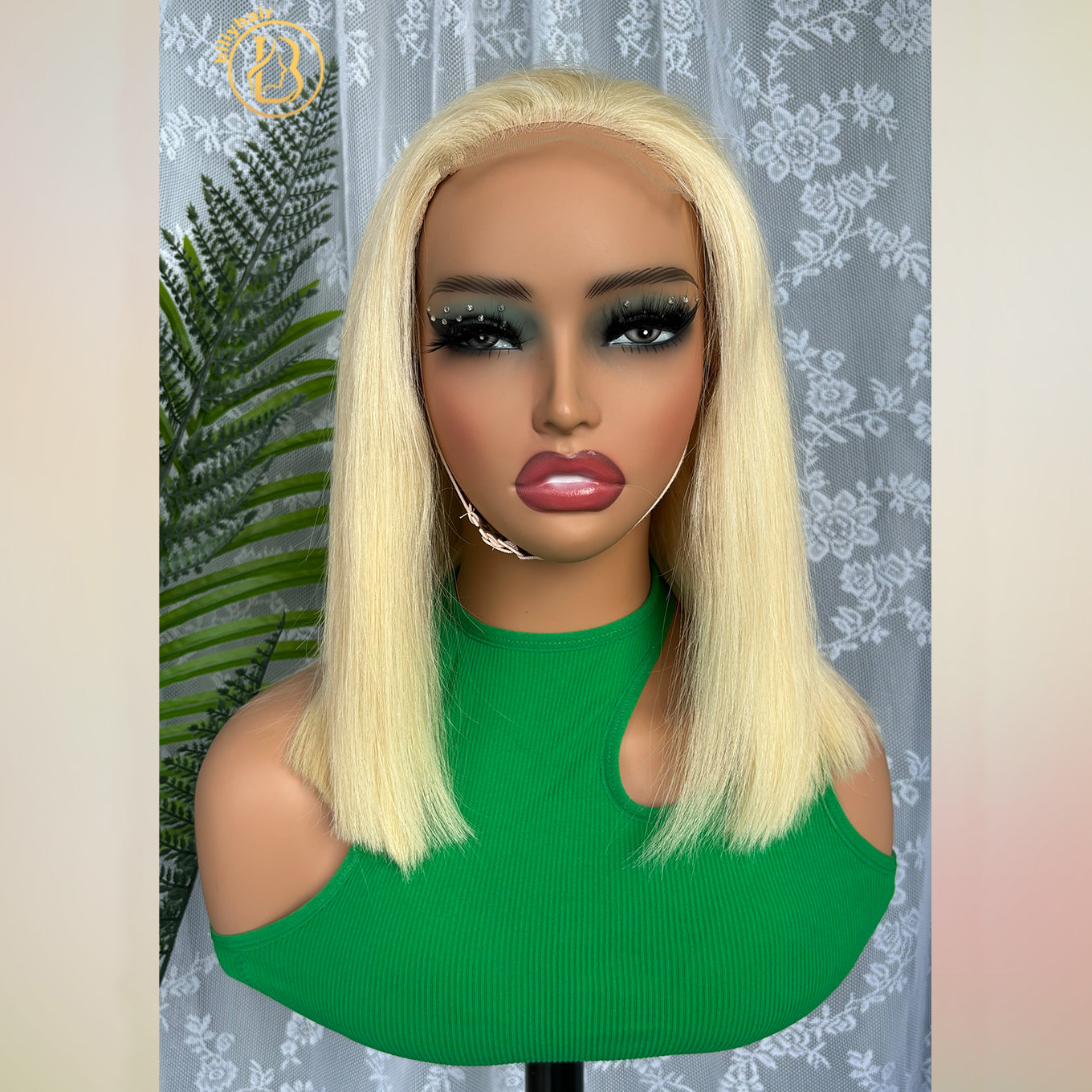 Biliy Hair 613 4x4  BOB Wig  Human Hair Wave 180%-200% density Wig NO.2 texture