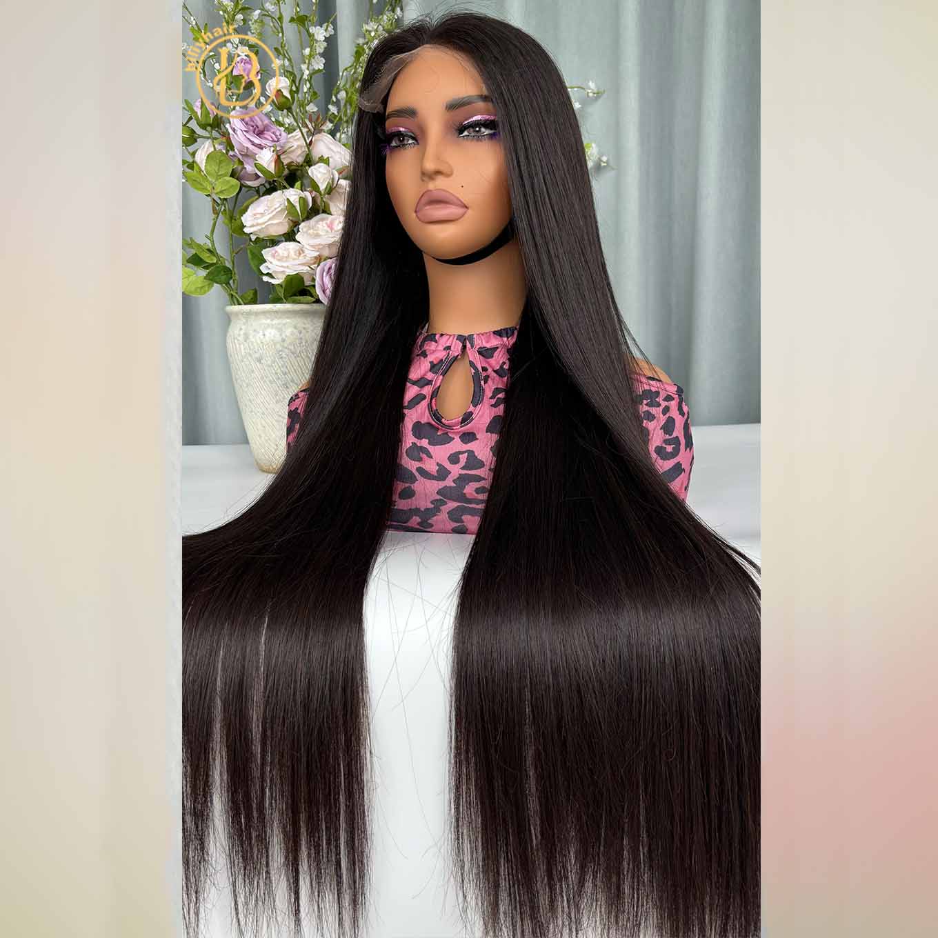 BURmese Hair Wig 13x4 Frontal  Wave 200% density Wig NO.2 texture（4 bundles）