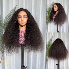 Burmese Curly Wig 13x6  Wave 200% density Wig NO.2 texture