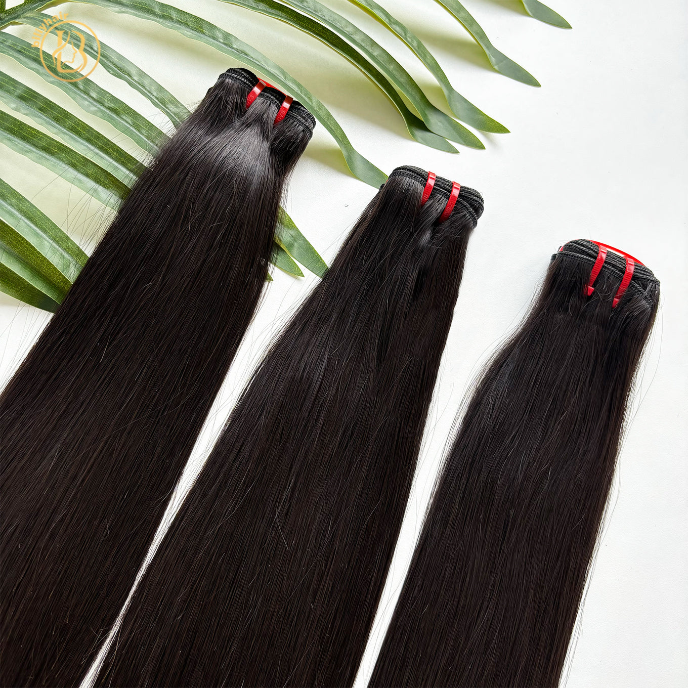 Raw Super Double Drawn  Straight 1 Bundles