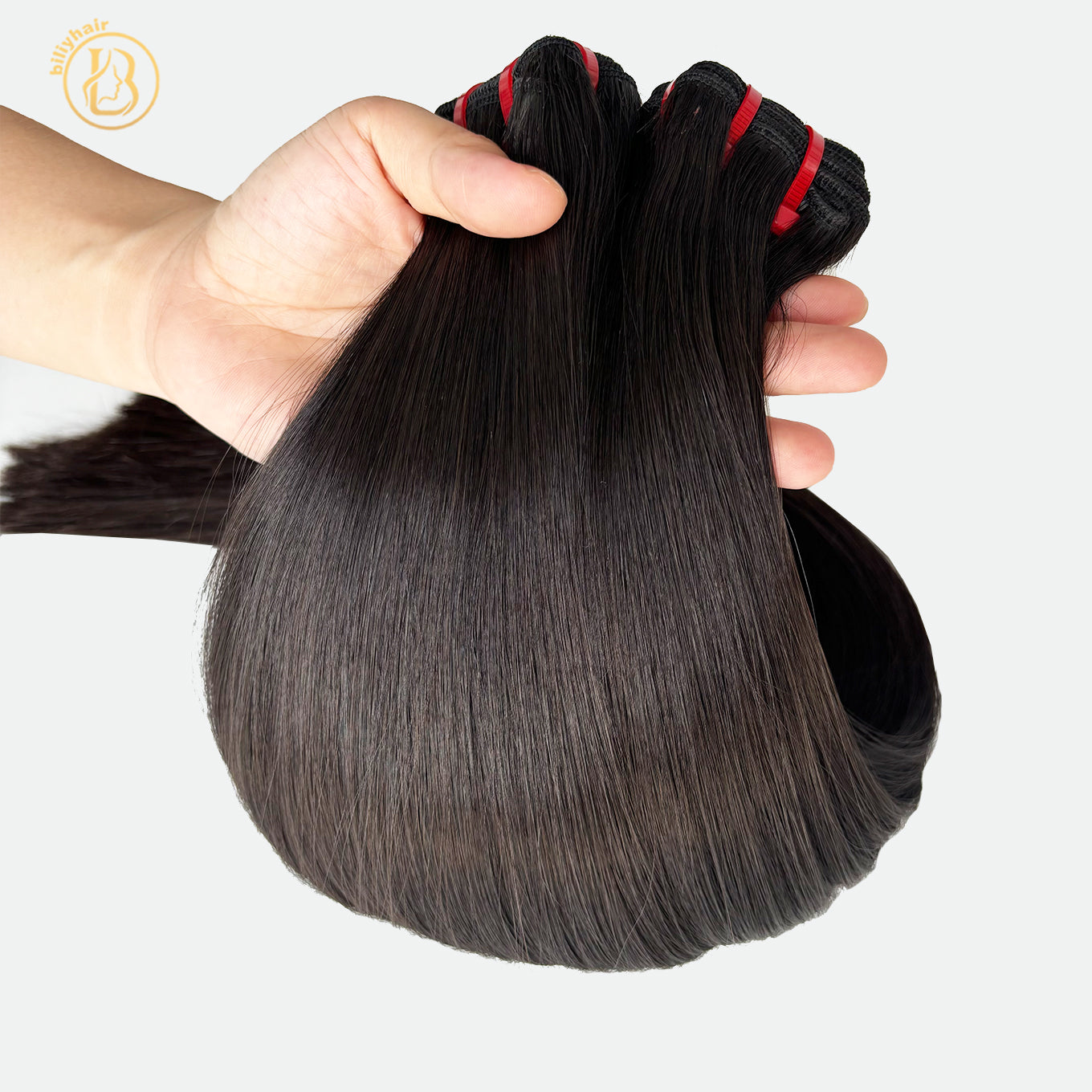 Raw Super Double Drawn  Straight 1 Bundles