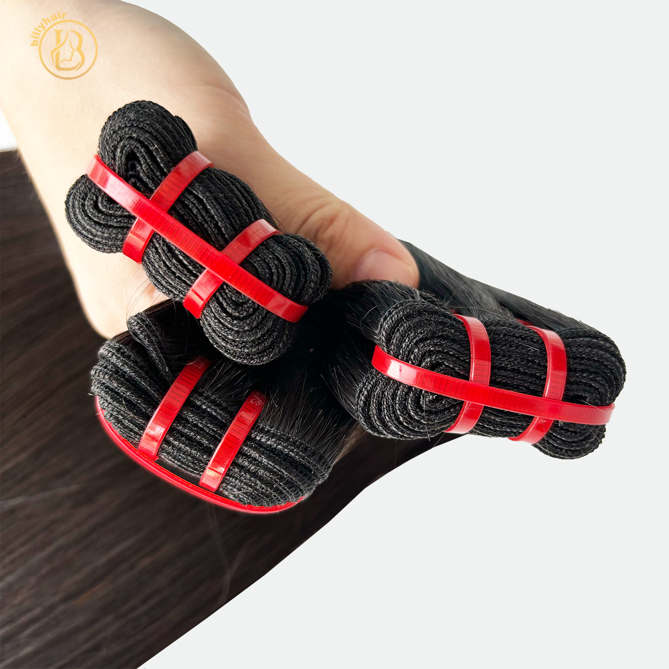Raw Super Double Drawn  Straight 1 Bundles