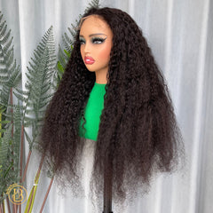 Burmese Curly Wig 6x6  Wave 200% density Wig NO.2 texture