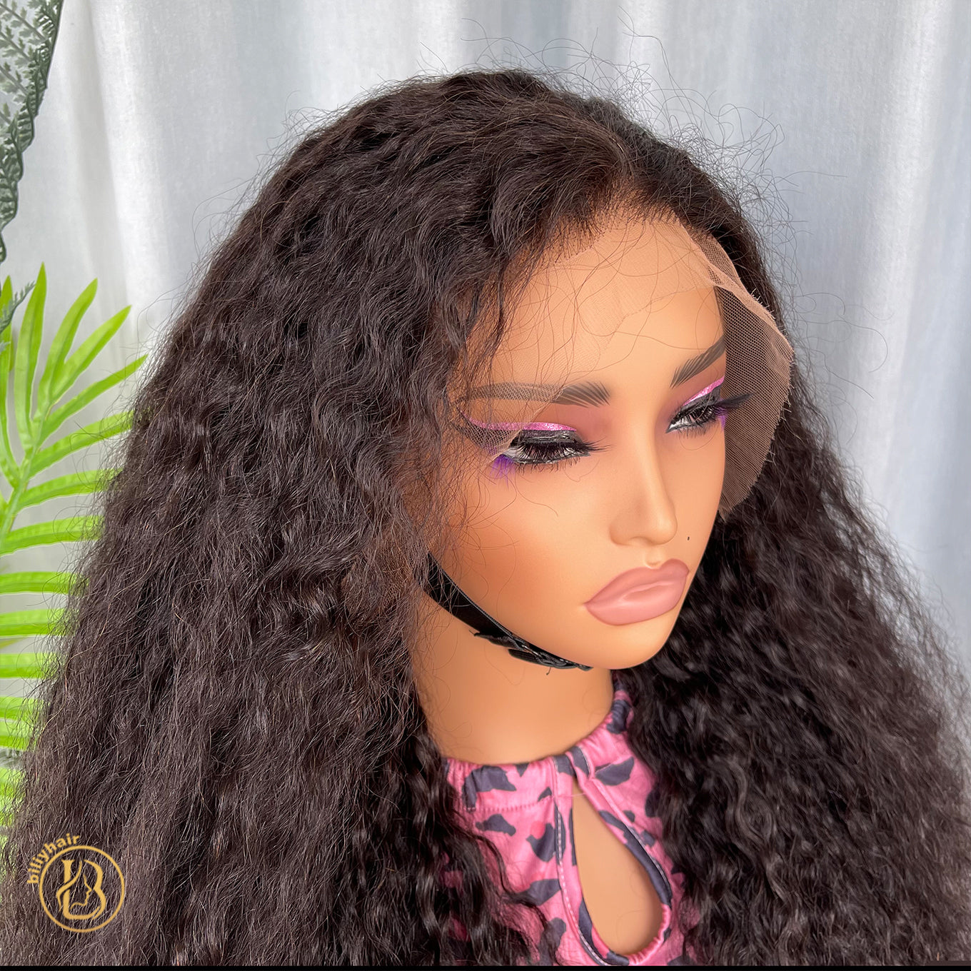 Burmese Curly Wig 13x6  Wave 200% density Wig NO.2 texture